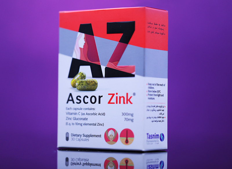 Waar gebroken bezig Ascor Zink - شرکت داروسازی تسنیم
